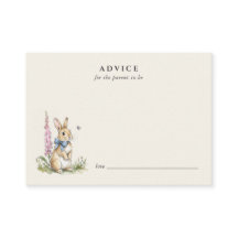 Vintage Bunny Baby shower Advice 