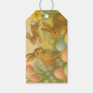 Vintage Bunny/Rabbit Easter Egg/Spring   Gift Tags