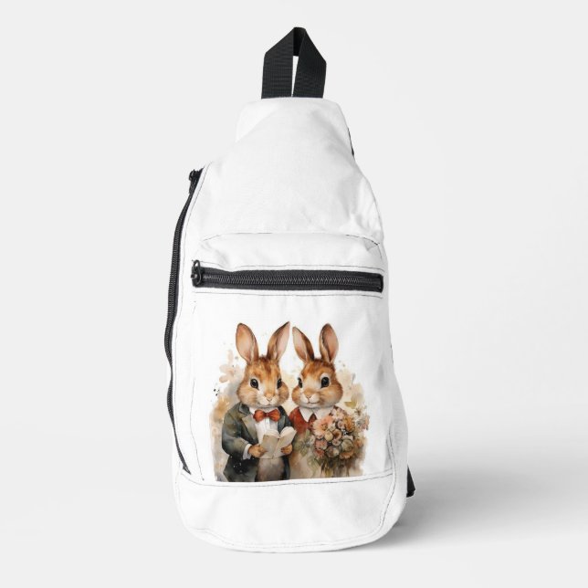 Vintage Bunny Sling Bag (Front)