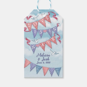 Vintage Bunting Wedding or Shower Favor Tags