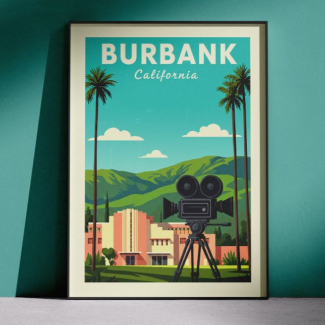 Vintage Burbank California Poster (Creator Uploaded)