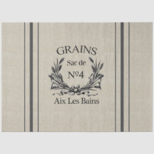 Vintage Burlap Grain Sack Tissue Paper 20' x 30"