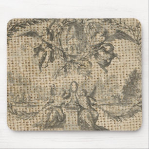 vintage burlap religious heaven victorian angel mouse pad