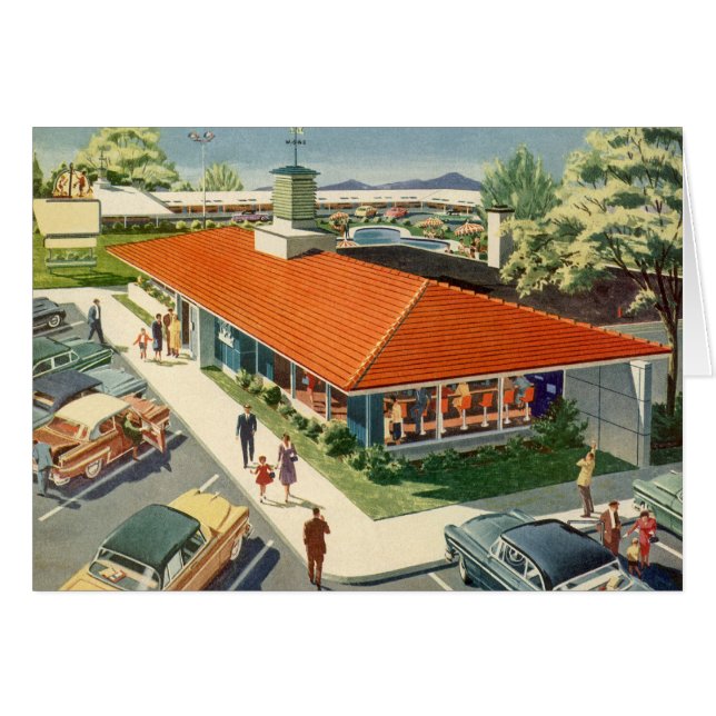 Vintage Business, 50s Family Restaurant Diner (Front Horizontal)