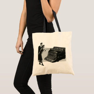 Vintage Business, Antique Office Manual Typewriter Tote Bag