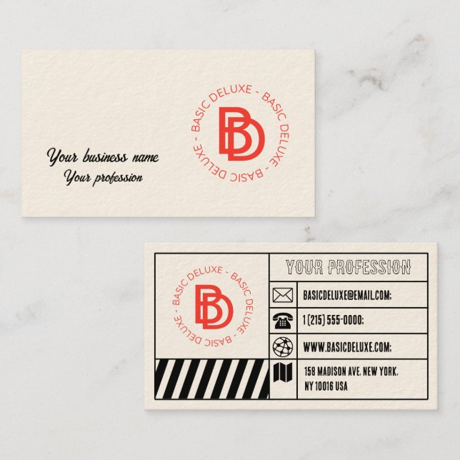 Vintage Business Card  (Front/Back)