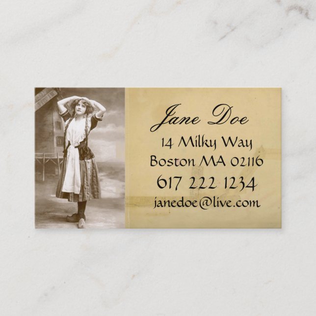 Vintage Business Card (Front)