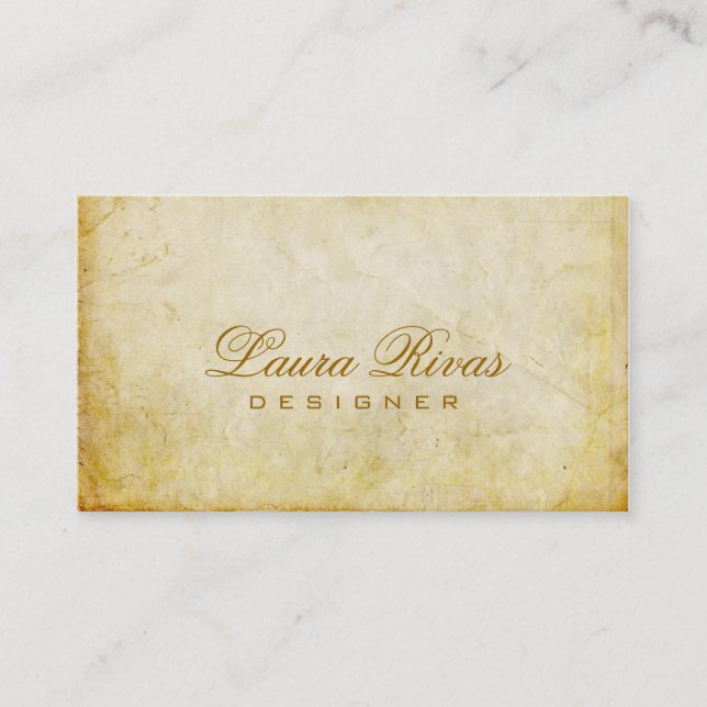 Vintage Business Card (Front)