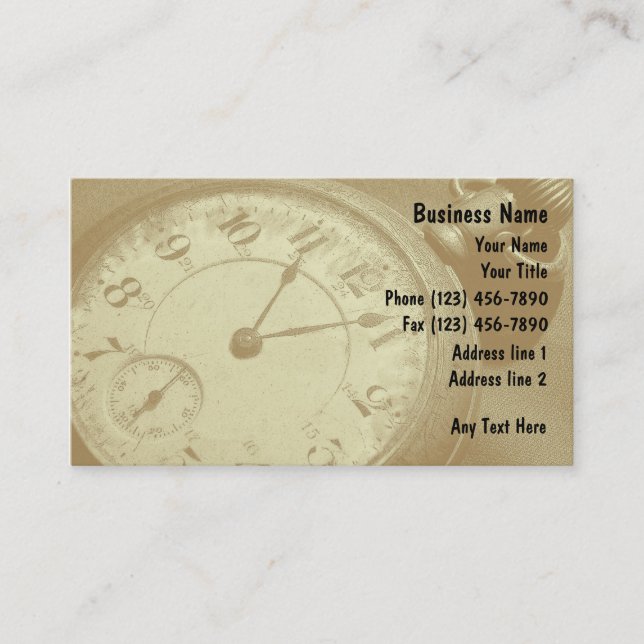 Vintage Business Cards (Front)