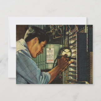 Vintage Business Electrician Circuit Breaker Panel