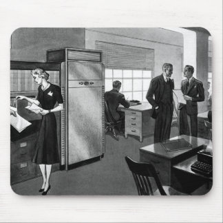 Vintage Business, Executive Businessmen Office Mouse Pad