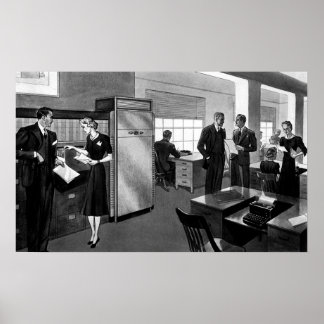 Vintage Business, Executive Businessmen Office Poster