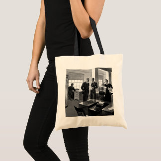Vintage Business, Executive Businessmen Office Tote Bag