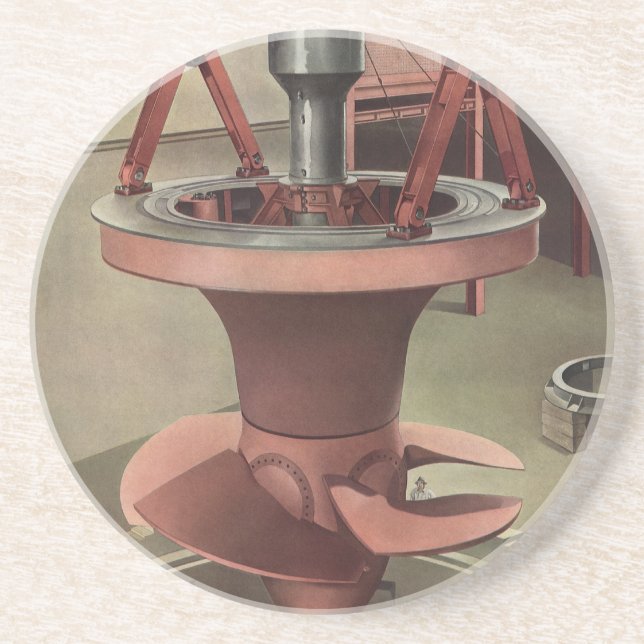 Vintage Business, Giant Water Turbine Energy Coaster (Front)