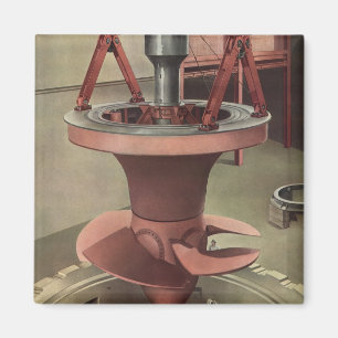 Vintage Business, Giant Water Turbine Energy Magnet