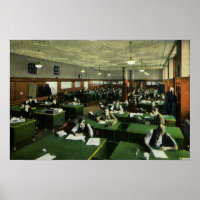 Vintage Business, Journalists in Newspaper Office