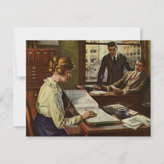 Vintage Business Meeting, Office with Executives