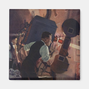 Vintage Business, Movie Theatre Projectionist Magnet