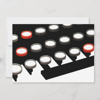Vintage Business Old Fashioned Typewriter Keyboard