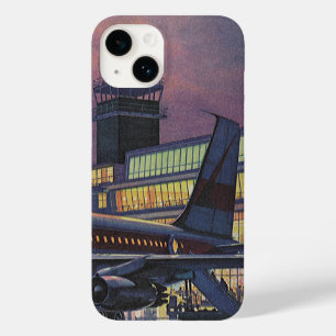 Vintage Business Passengers on Aeroplane at Airpor Case-Mate iPhone 14 Case