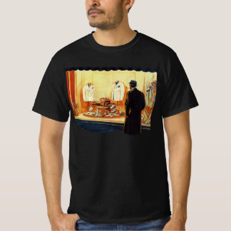 Vintage Business Retail Store, Man Window Shopping T-Shirt