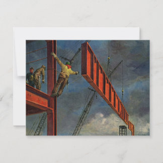 Vintage Business, Workers on Steel Construction