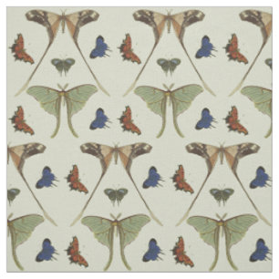 Vintage Butterflies Fabric