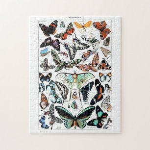 Vintage Butterflies Illustration Jigsaw Puzzle