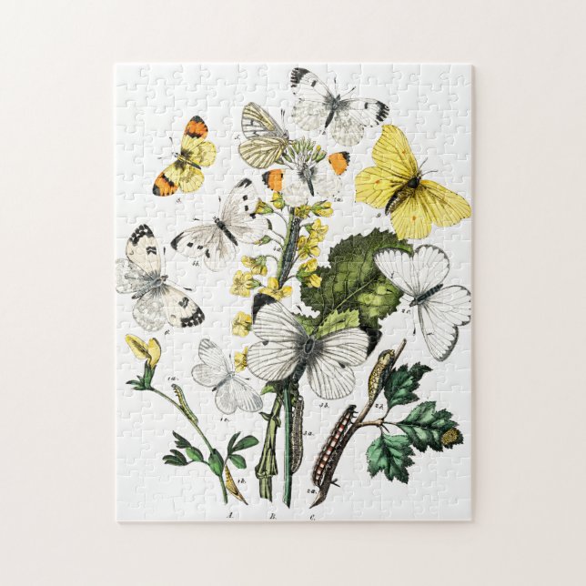 Vintage Butterflies Jigsaw Puzzle (Vertical)