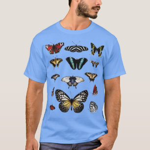 Vintage Butterflies Moths Insects Entomology Entom T-Shirt