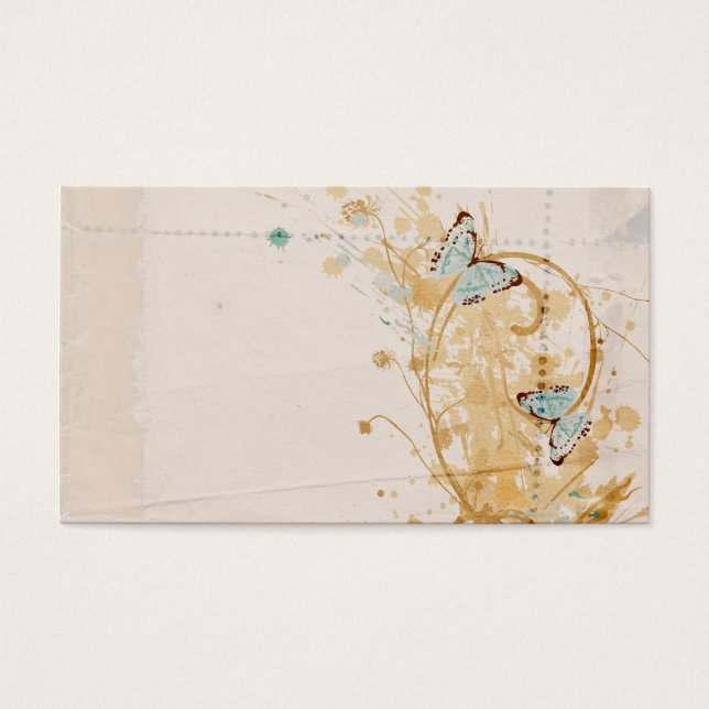 Vintage butterflies Profile Card (Front)