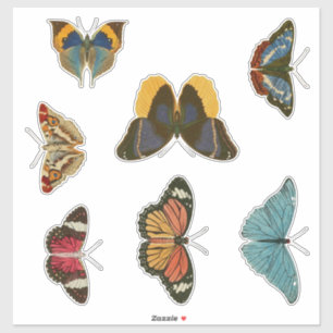 Vintage Butterflies Sticker Set