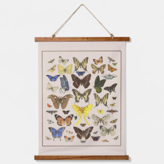 Vintage Butterflies Wall Hanging Tapestry