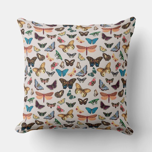 Vintage butterfly Aesthetic Cushion (Front)