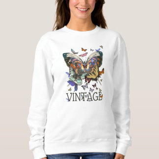 Vintage Butterfly Boho Sweatshirt