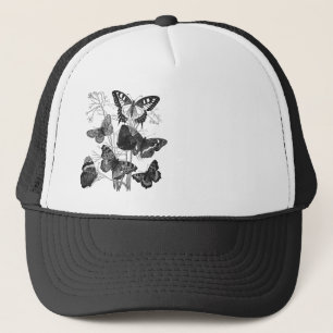 Vintage Butterfly Butterflies Print Trucker Hat