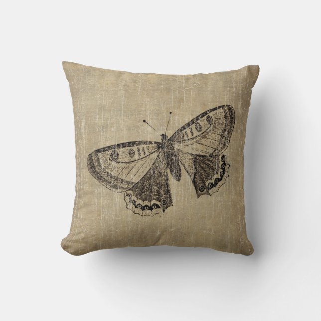 Vintage Butterfly Cushion (Front)