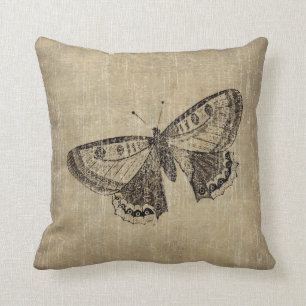 Vintage Butterfly Cushion