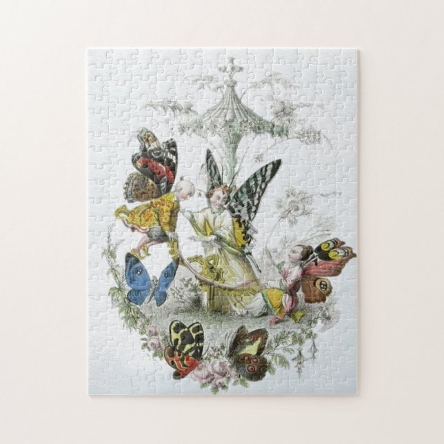 Vintage Butterfly Fairies Jigsaw Puzzle (Vertical)