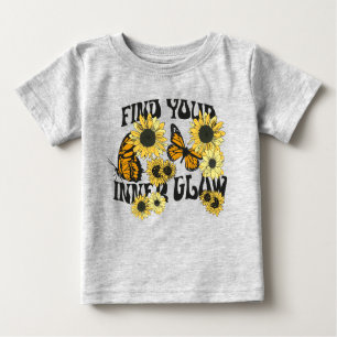Vintage Butterfly Find Your Inner Glow Baby T-Shirt