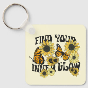Vintage Butterfly   Find Your Inner Glow Key Ring