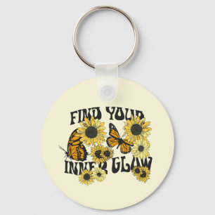 Vintage Butterfly   Find Your Inner Glow Key Ring