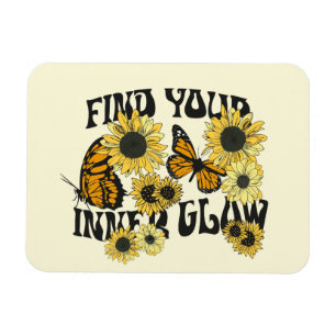 Vintage Butterfly Find Your Inner Glow Magnet