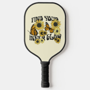 Vintage Butterfly Find Your Inner Glow Pickleball Paddle