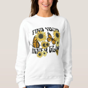 Vintage Butterfly Find Your Inner Glow Sweatshirt