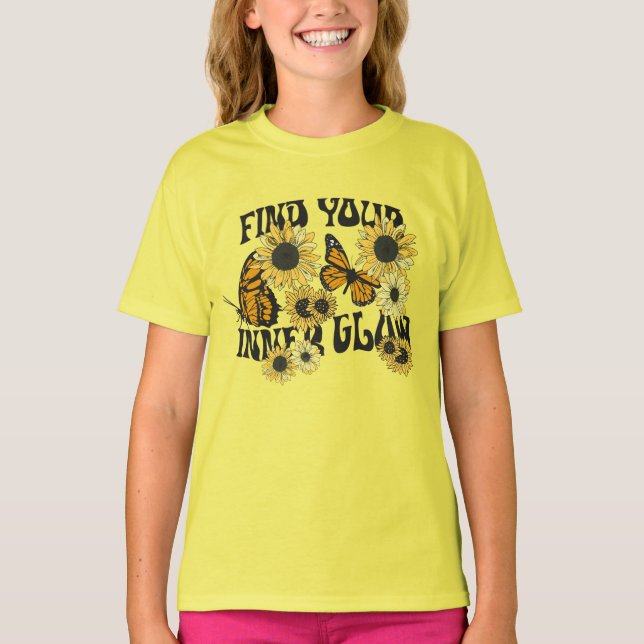 Vintage Butterfly | Find Your Inner Glow T-Shirt (Front)