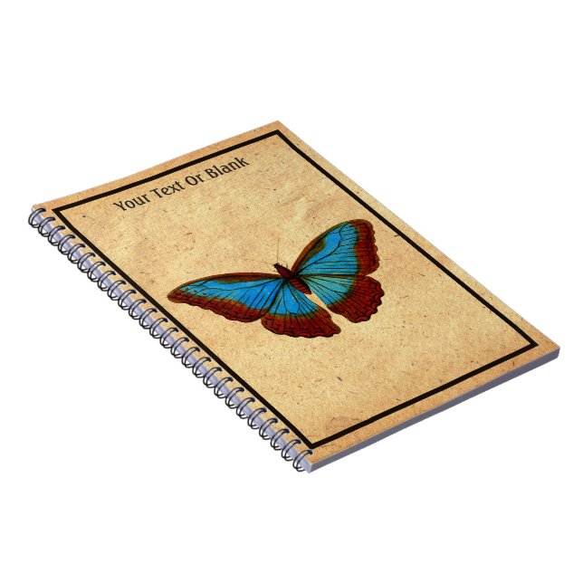 Vintage Butterfly Illustration Notebook (Right Side)
