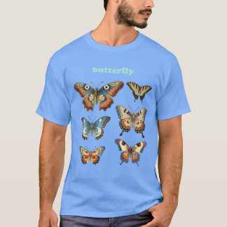 Vintage Butterfly Illustrations funny T-Shirt