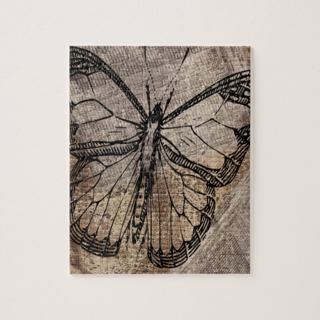 Vintage Butterfly Jigsaw Puzzle (Vertical)