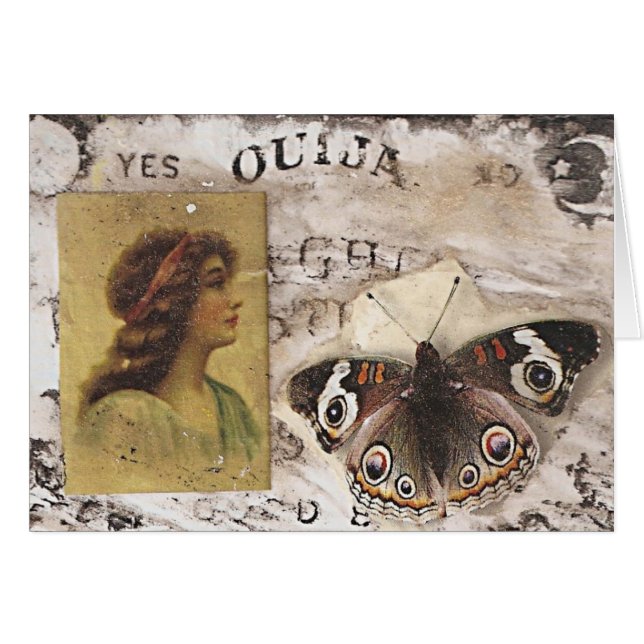 Vintage Butterfly Lady Collage (Front Horizontal)